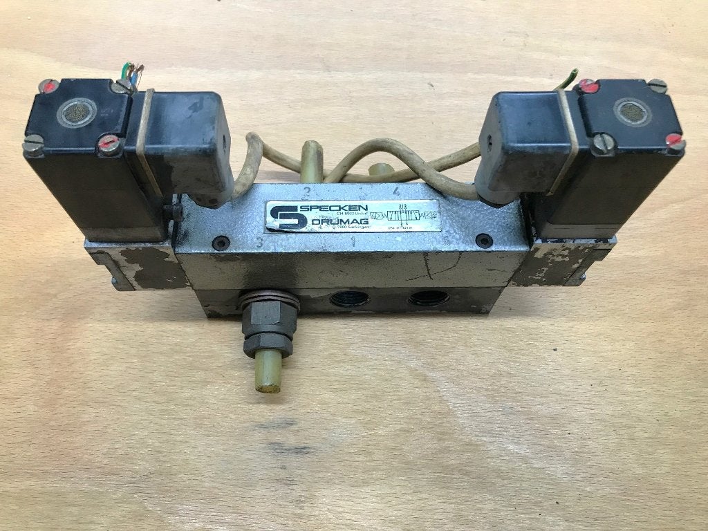 5/3 Magneetventiel 0-10 bar 230V 1/2” BSP, Ophalen of Verzenden, Gebruikt