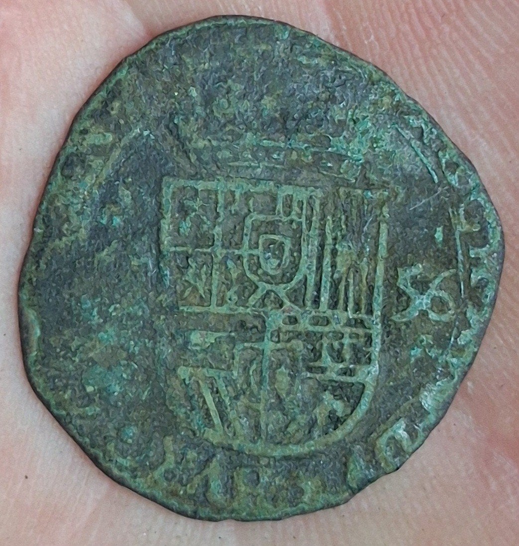 bodemvondst - liard / oord - 1656 - 17e eeuw - RRR, Postzegels en Munten, Ophalen of Verzenden, Vóór koninkrijk, Overige waardes