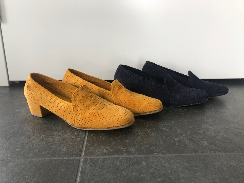 L'artigiana Viareggina pumps, maat 39,5 en 40, Pumps, Verzenden, Geel, L'artigiana Viareggina