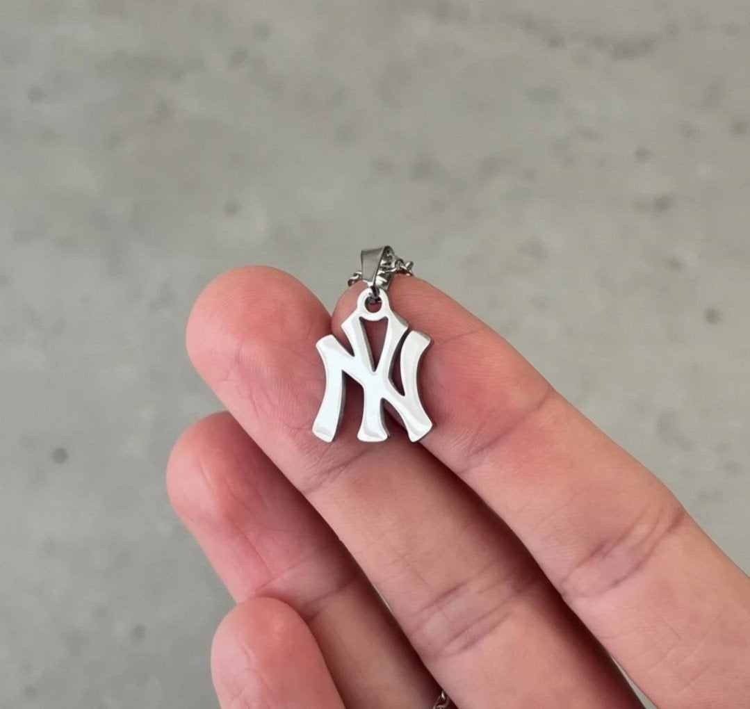 25x New York Yankees RVS ketting - Bulkverkoop, Sieraden, Tassen en Uiterlijk, Kettingen, Verzenden, Nieuw, Zilver, Overige materialen