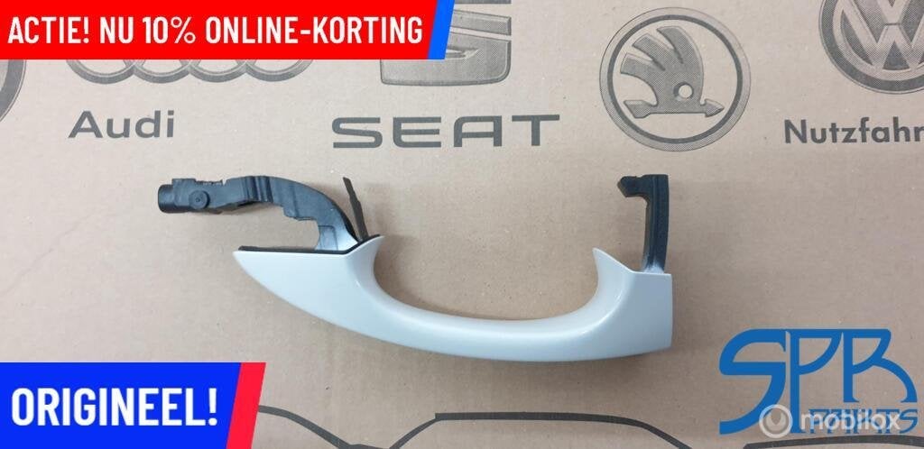 GOLF 7 KEYLESS LOK1 LINKS PORTIER GREEP Deurgreep Linksvoor, Gebruikt, Volkswagen, Ophalen of Verzenden