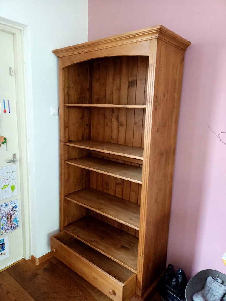 Grenen boekenkast, Ophalen, Gebruikt, 50 tot 100 cm, Landelijk