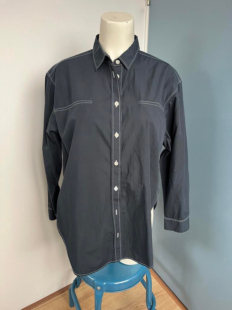 Closed donkerblauw blouse m apart, Maat 38/40 (M), Blauw, Ophalen of Verzenden, Zo goed als nieuw