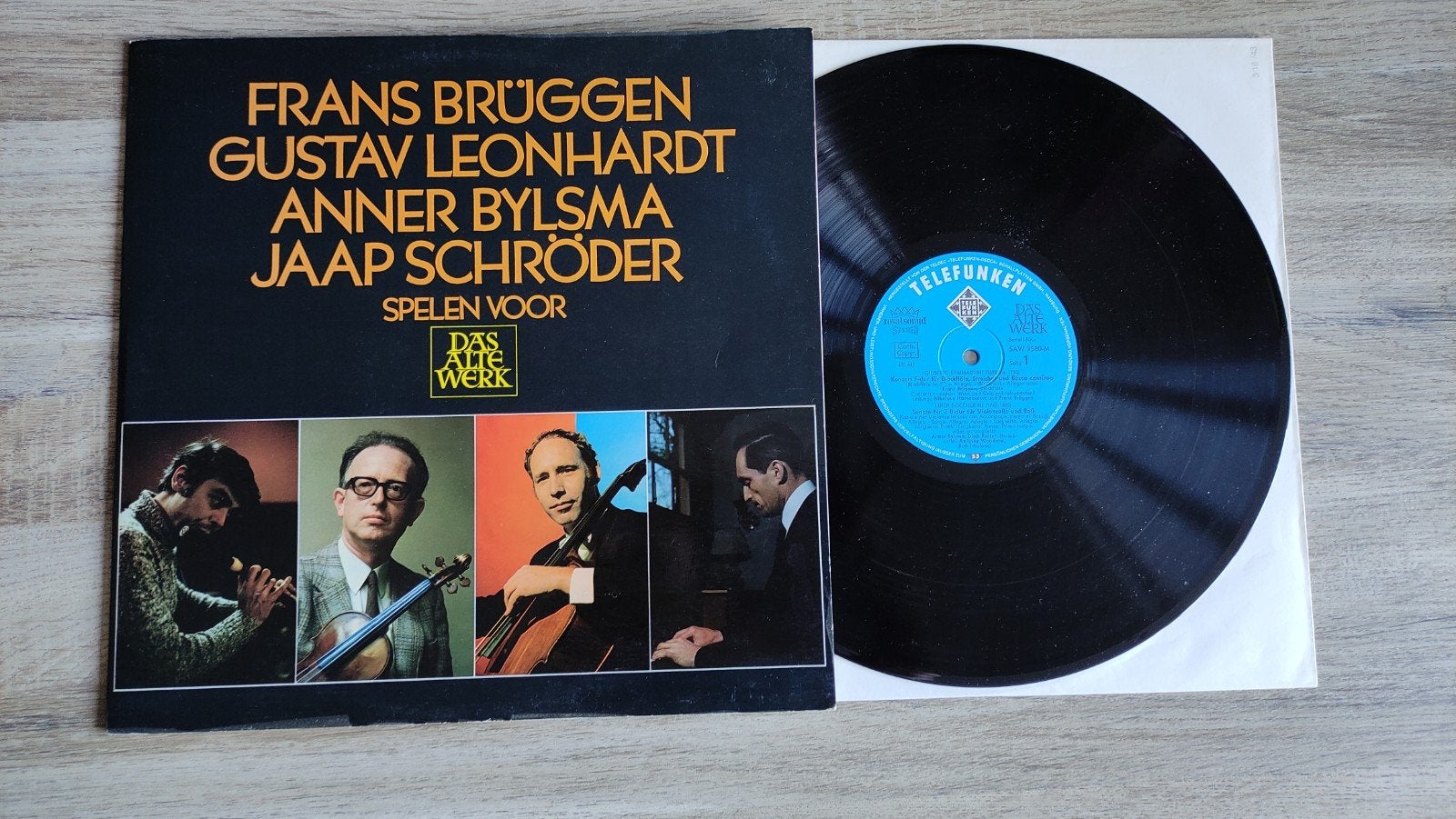 Frans brüggen Gustav leonhardt anner bylsma schröder lp, Ophalen of Verzenden, Zo goed als nieuw, 12 inch