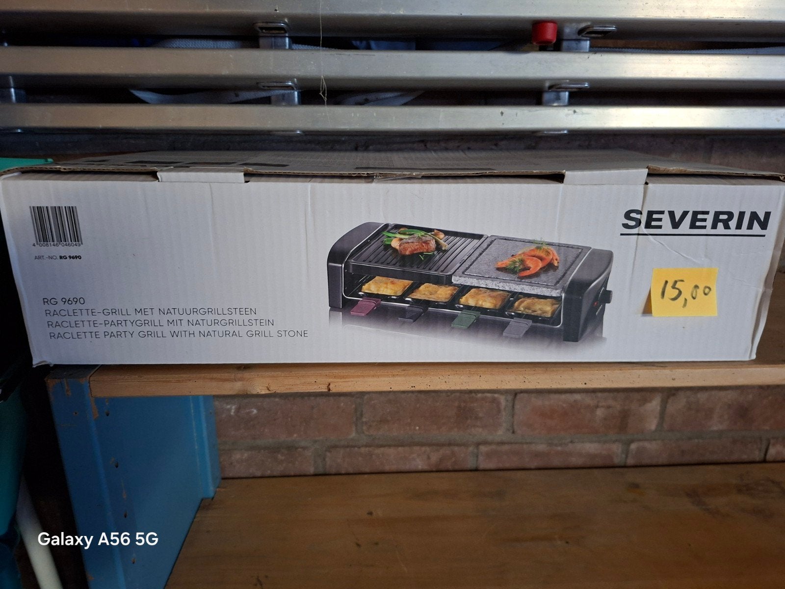Severin Raclette-Grill RG 9690 met natuurgrillsteen, Ophalen, Nieuw