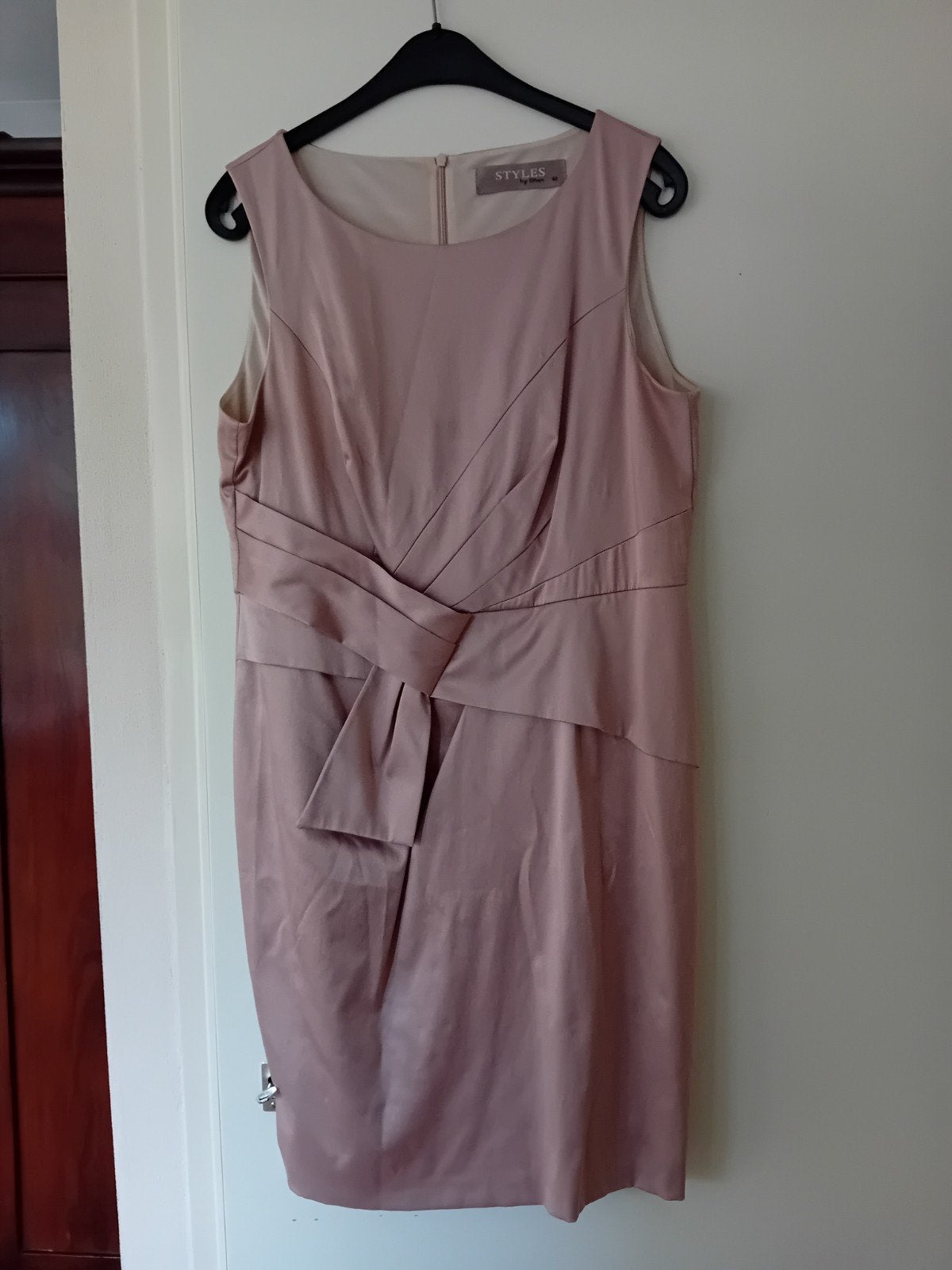 Jurk, Ophalen, Beige, Maat 42/44 (L), Zo goed als nieuw