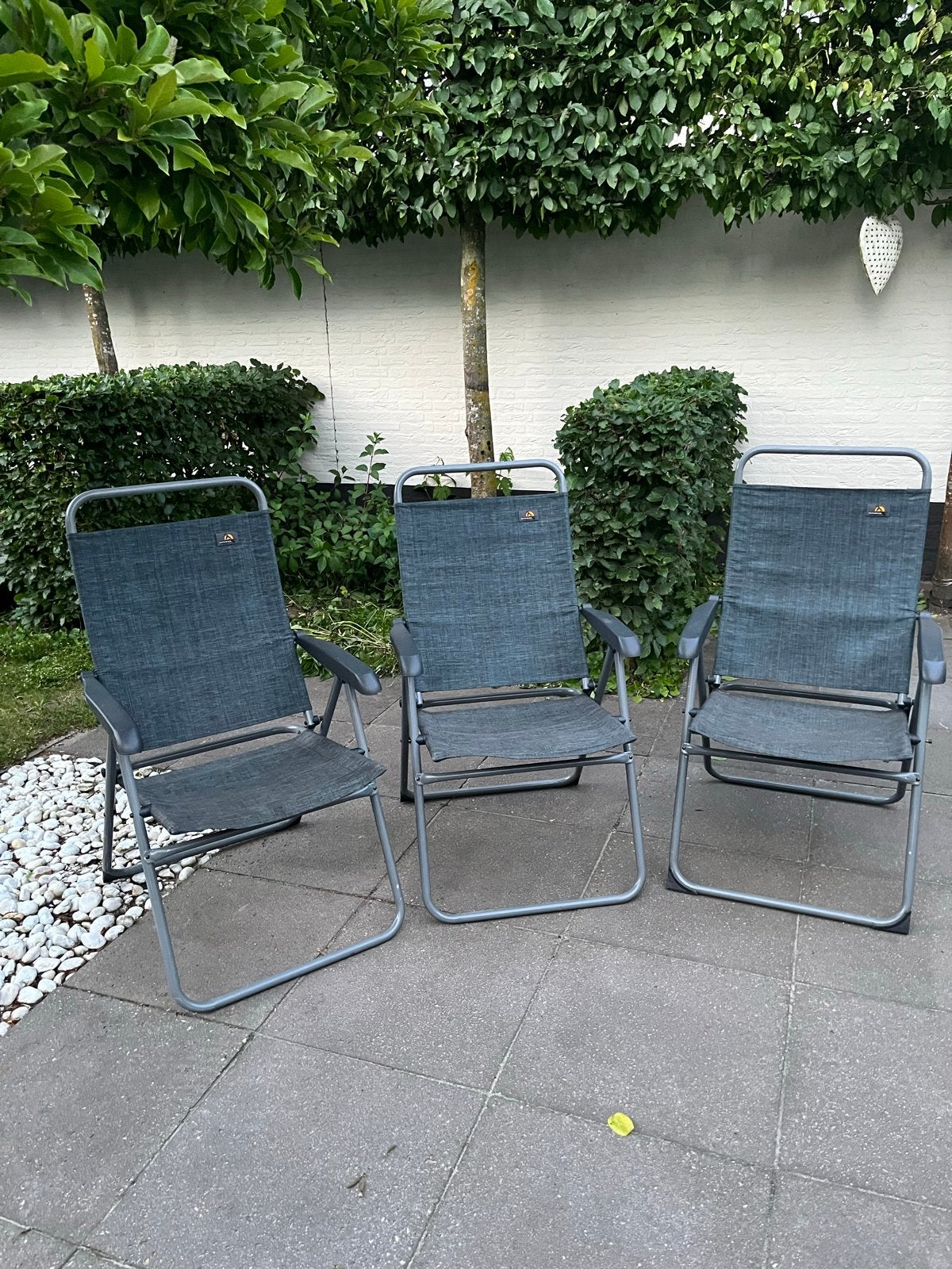 Safarica Campingstoelen - Set van 3, Caravans en Kamperen, Ophalen, Gebruikt, Campingstoel