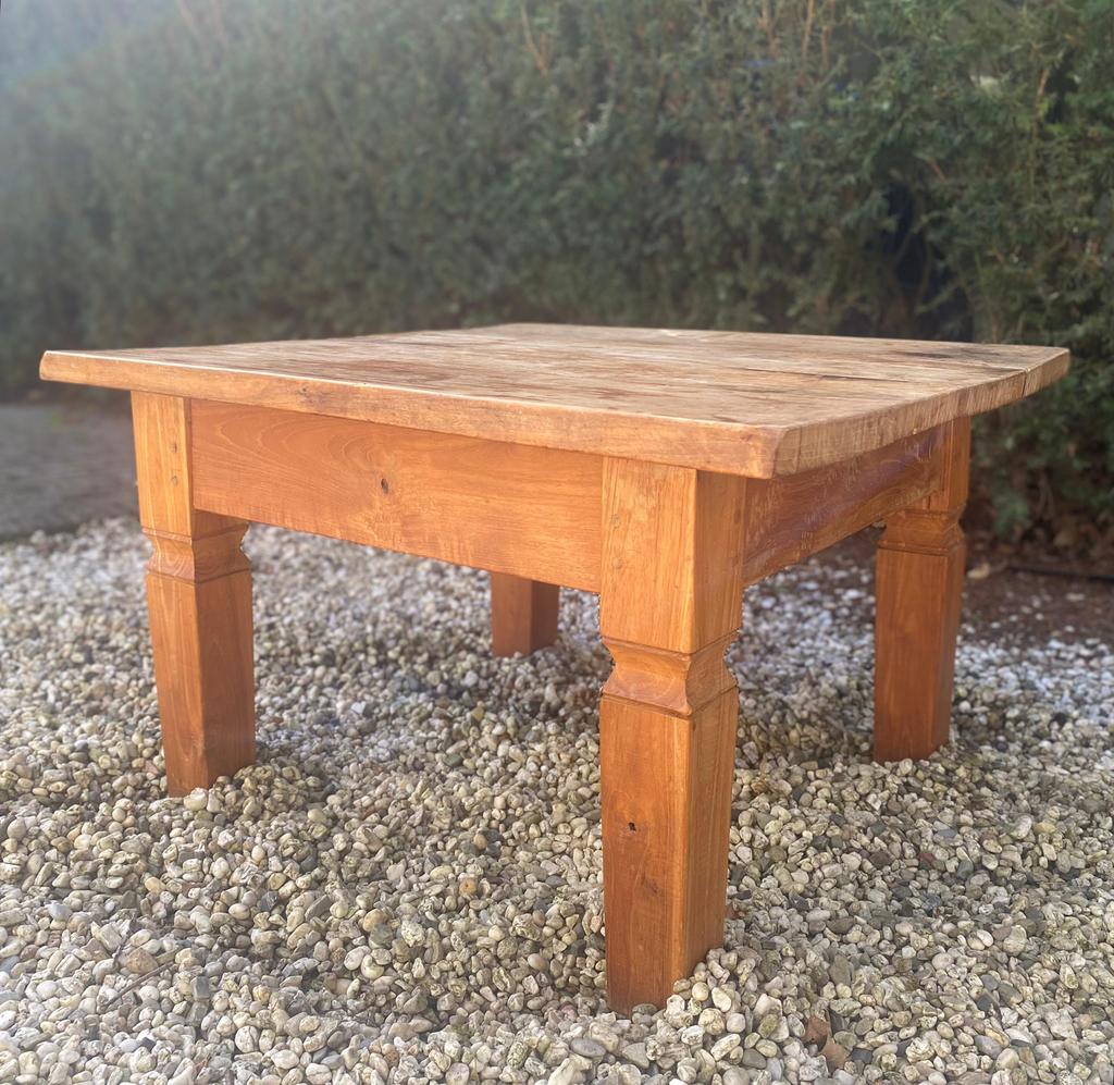 Teak houten salontafel, Ophalen