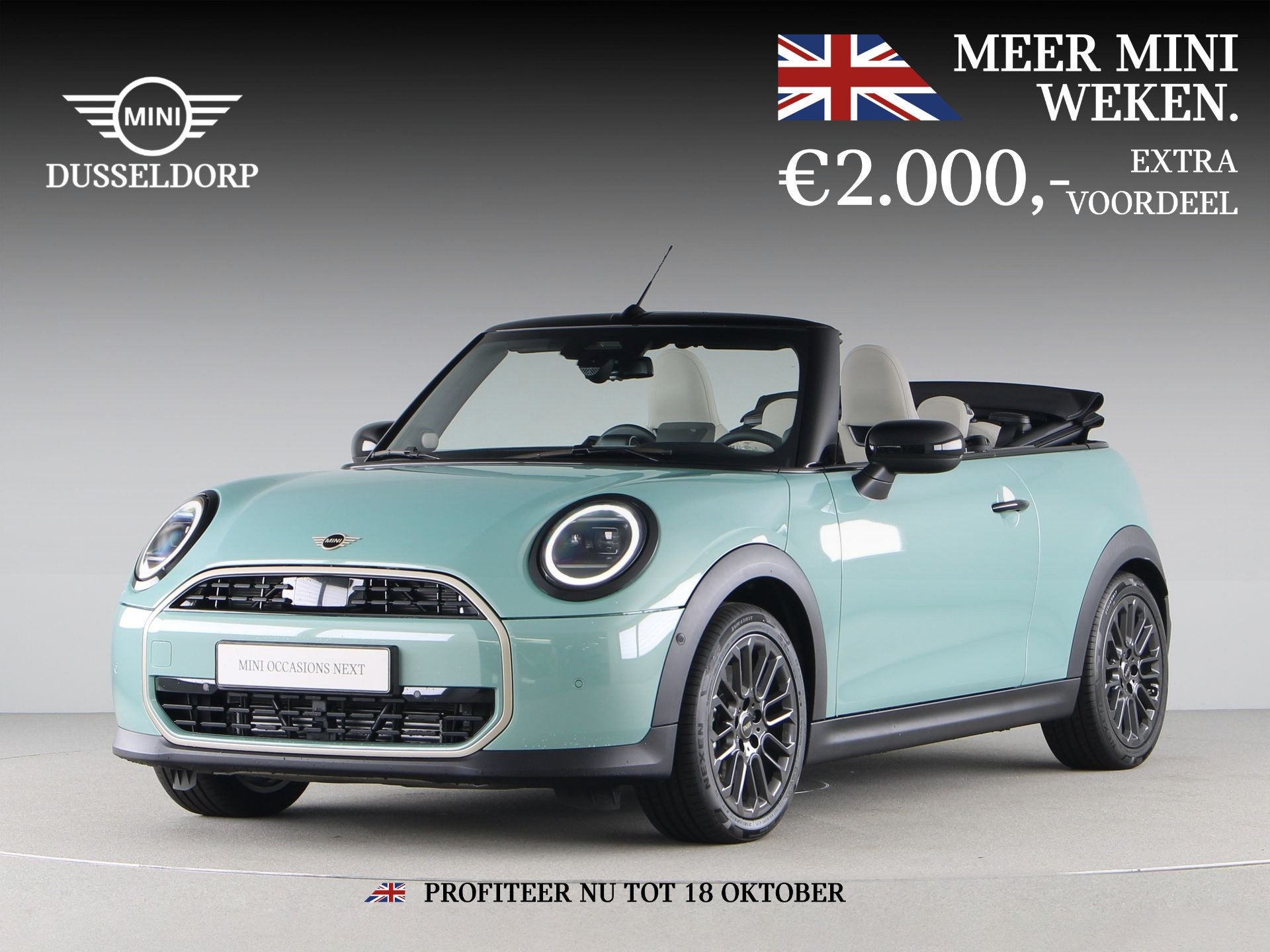 MINI Cabrio Cooper C Favoured Pakket M (bj 2026, automaat), 1998 cc, 15 km/l, 4 stoelen, Bedrijf