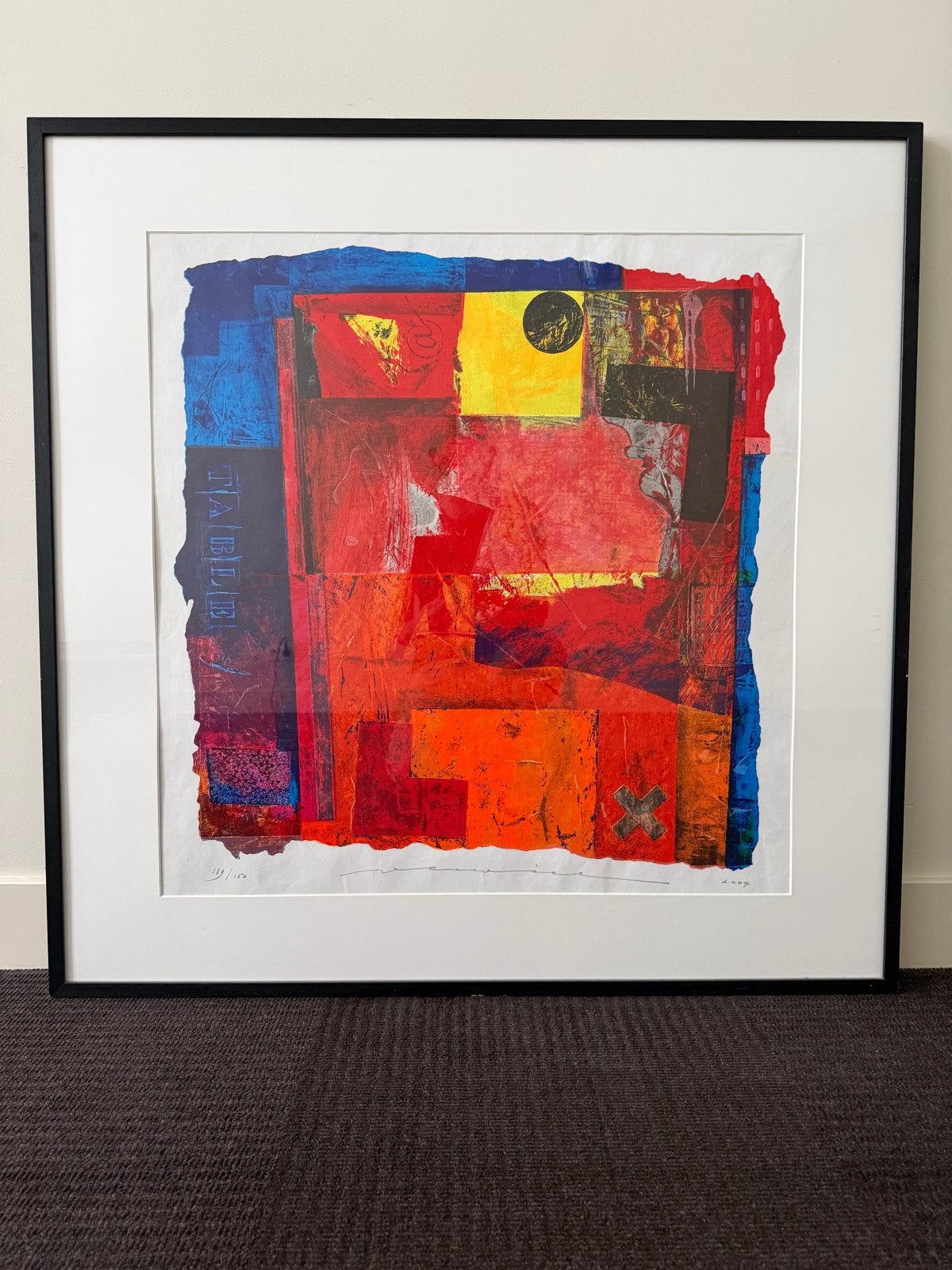 Jos Verwiel - Portokali 139/150 - Zeefdruk, Gelimiteerde oplage, Ophalen, Abstract, Zeefdruk