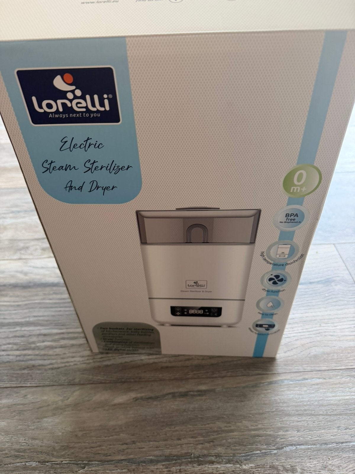 Lorelli stoom sterrilisator, Kinderen en Baby's, Babyvoeding en Toebehoren, Zo goed als nieuw, Sterilisator, Ophalen