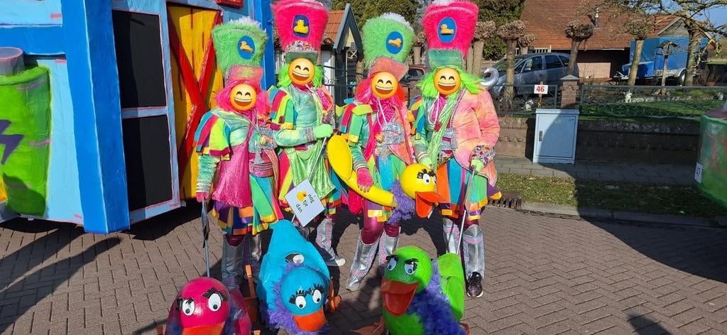Carnavalskleding - loopgroep 5 personen, Kleding | Dames, Carnavalskleding en Feestkleding, Zo goed als nieuw, Kleding, Carnaval