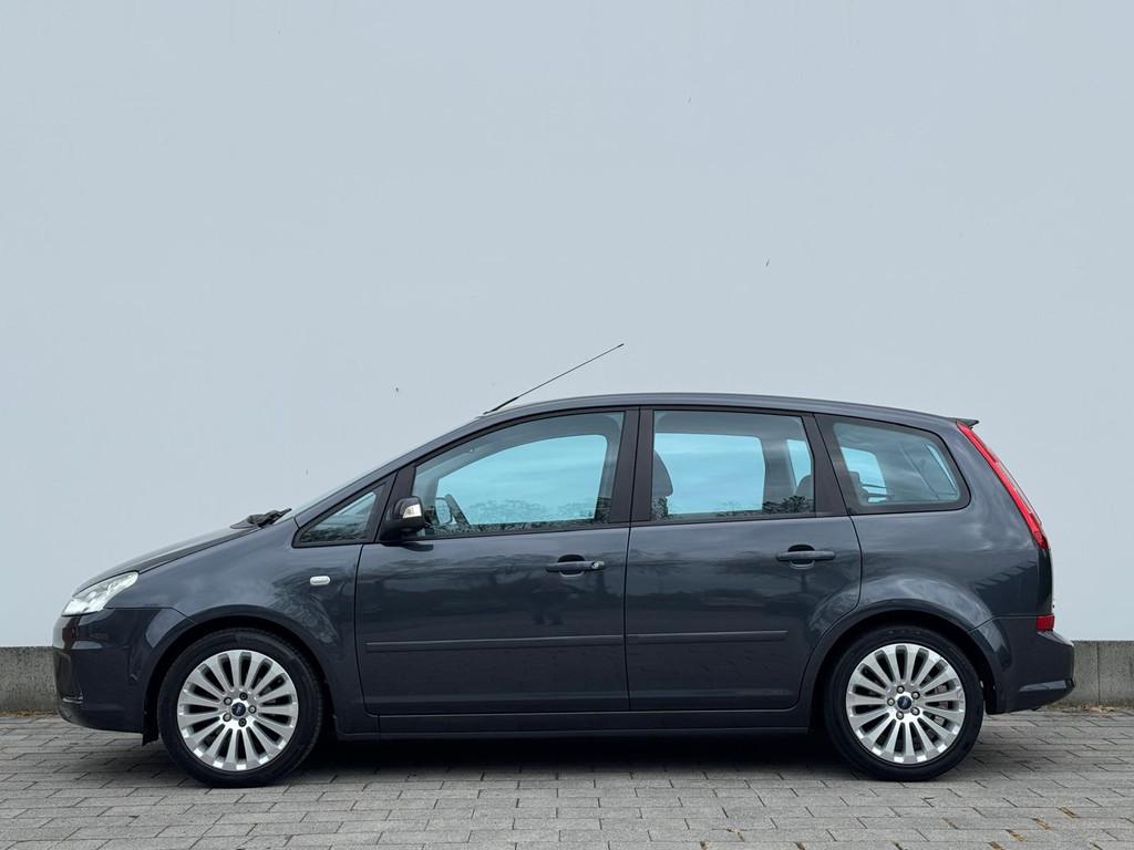Ford C-MAX 1.8-16V 125 pk Limited Titanium | 100% dealer ond, Auto's, Ford, Gebruikt, Zwart, 4 cilinders, Handgeschakeld