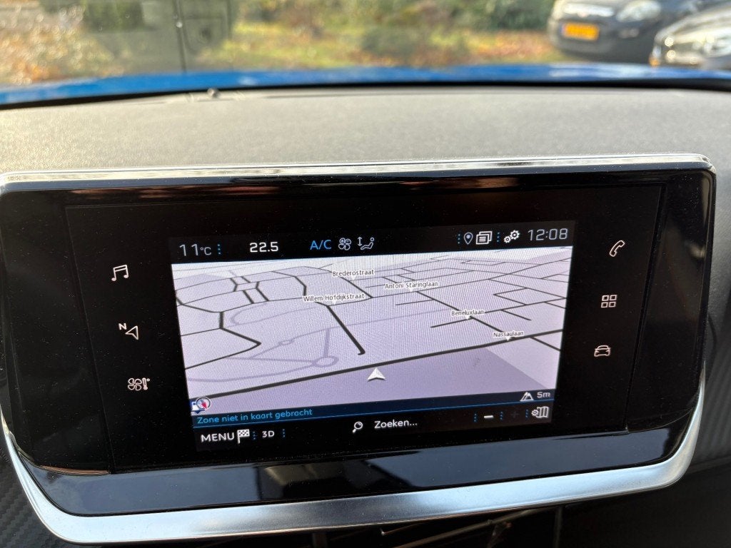 Peugeot 2008 1.2 Navigatie Apple Android PDC Camera ECC Airc, Gebruikt, 1199 cc, Met garantie (alle), Blauw