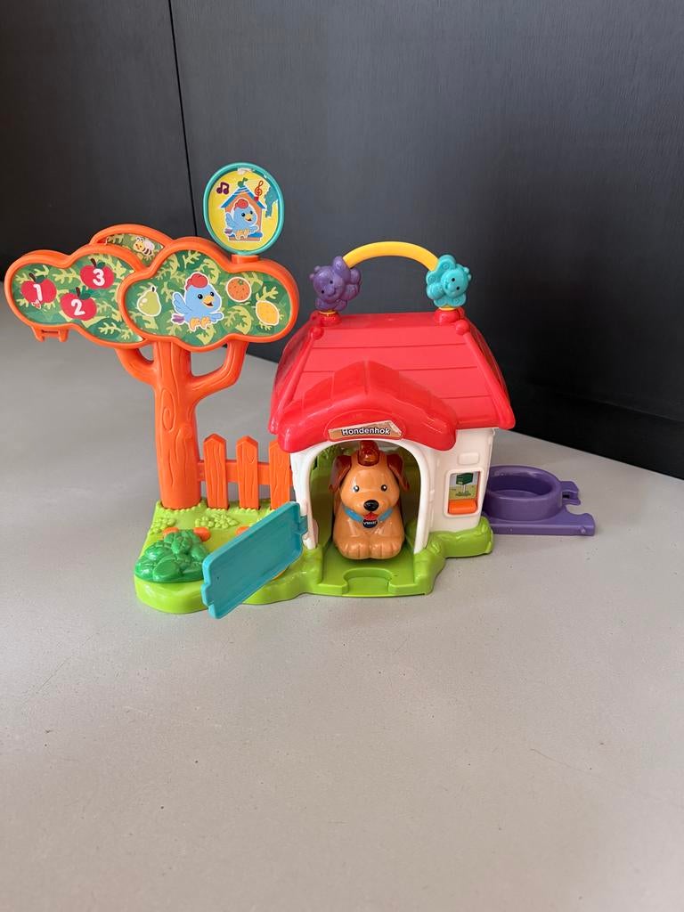 VTech Zoef Zoef Dieren Hondenhok met hondje, Kinderen en Baby's, Speelgoed | Vtech, Ophalen of Verzenden, Gebruikt, 0 tot 6 maanden