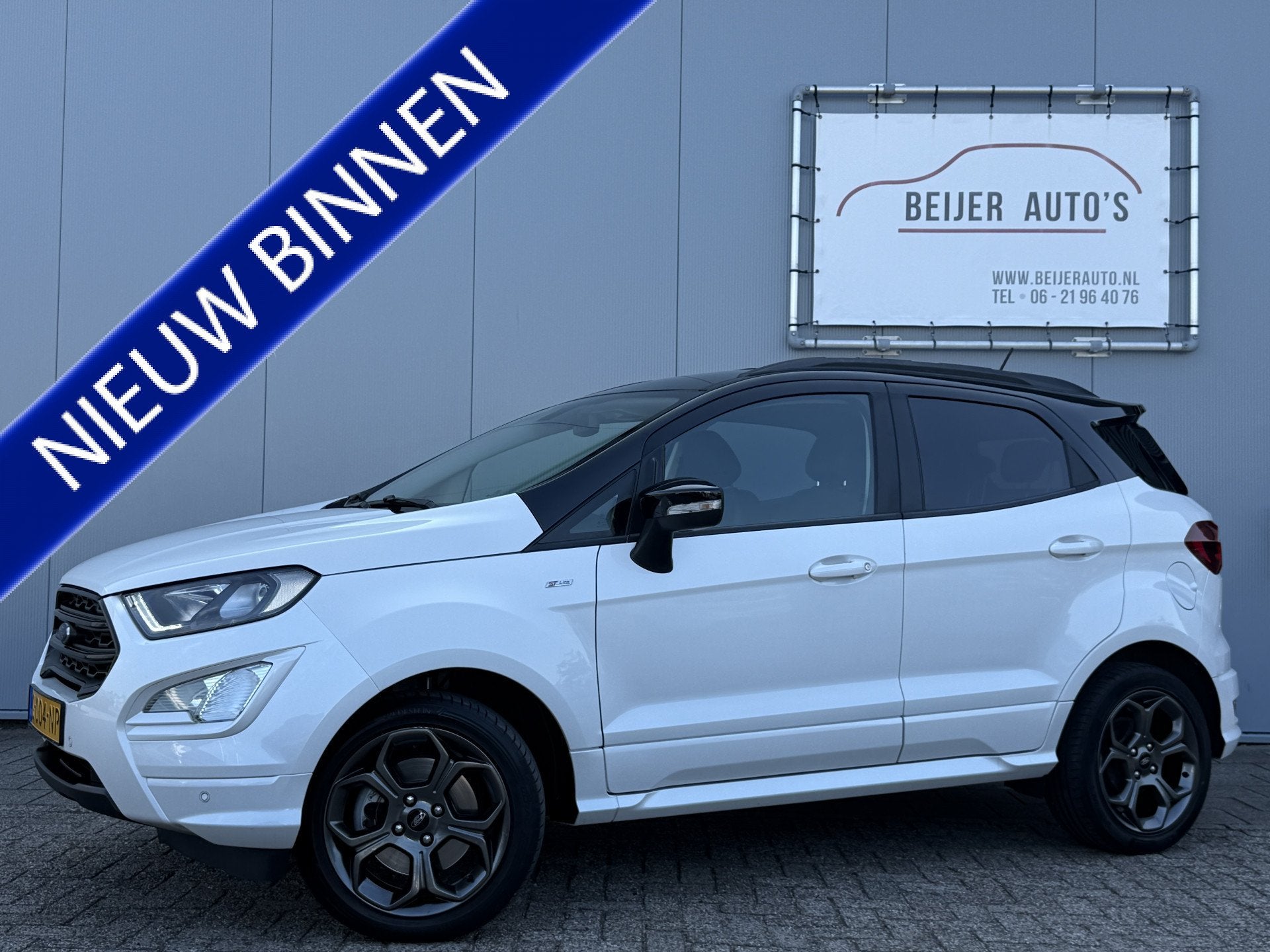 Ford EcoSport 1.0 EcoBoost ST-Line Carplay/Trekhaak/Camera., Voorwielaandrijving, Euro 6, Ecosport, Wit
