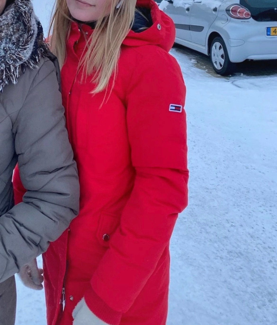 Winterjas Tommy Hilfiger rood, Ophalen of Verzenden, Nieuw, Rood