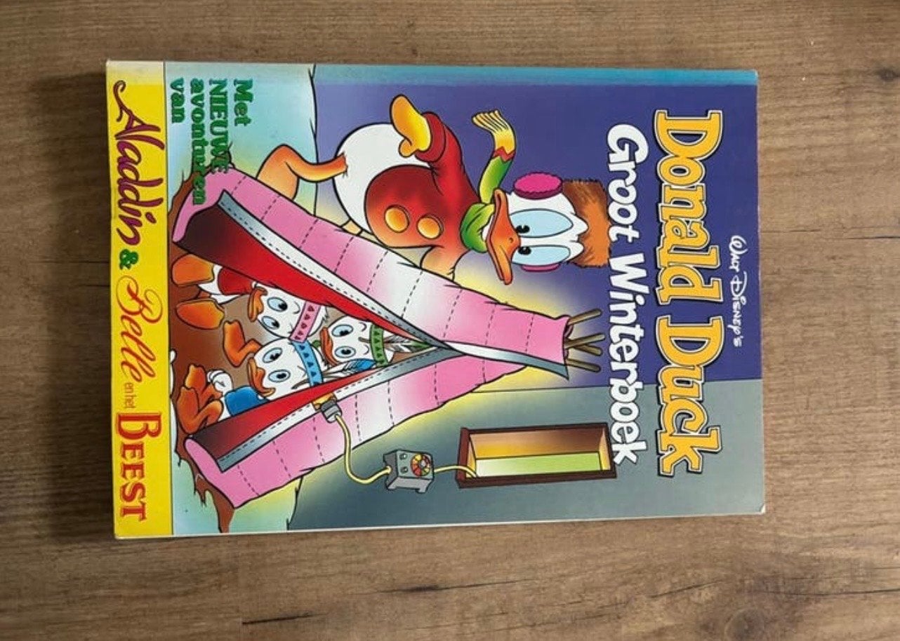 Donald Duck Groot Winterboek - Met Aladdin & Belle, Boeken, Eén stripboek, Ophalen, Gelezen