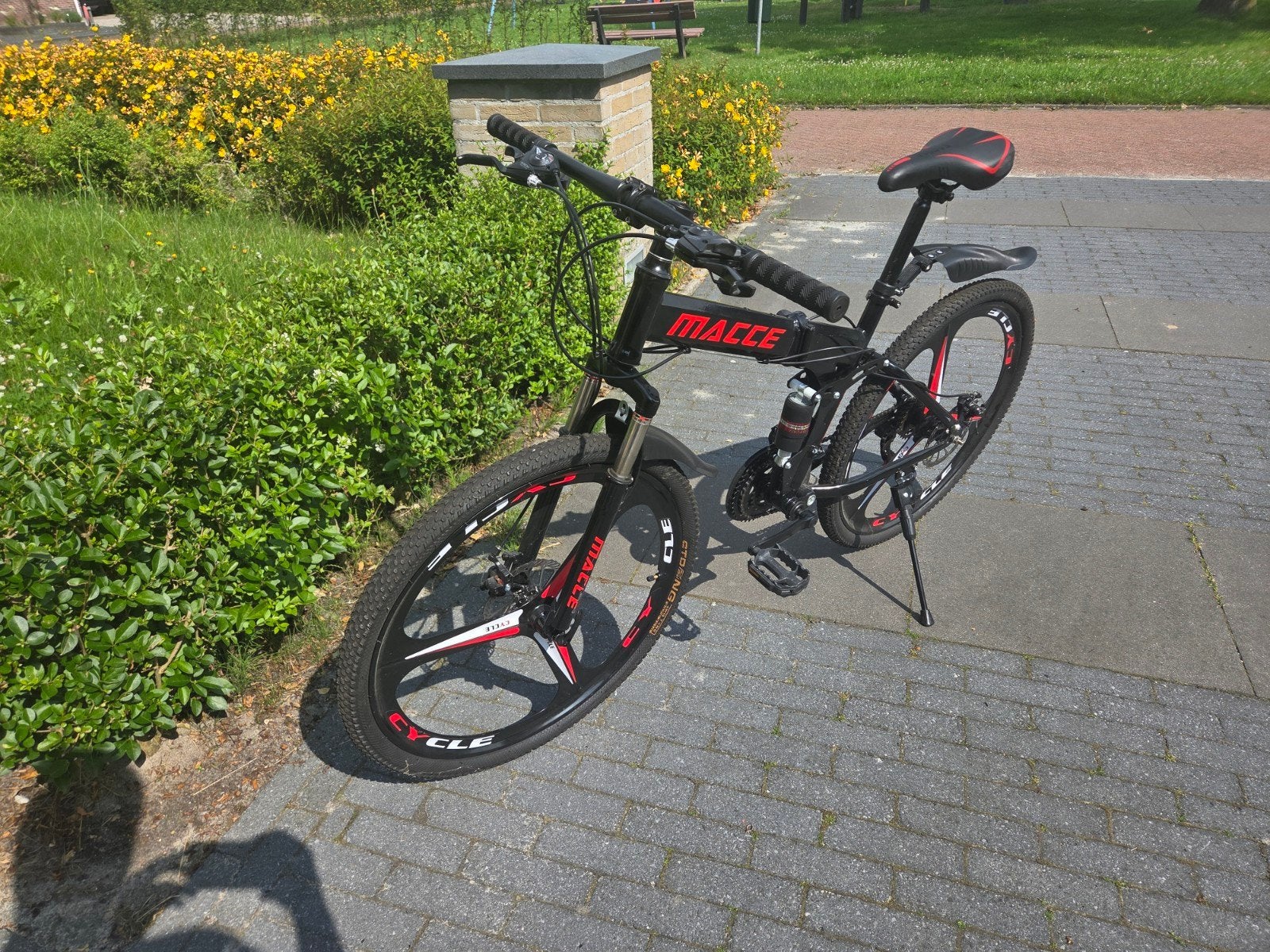 Opvouwbare mountainbike met 21 versnellingen, 57 cm of meer, Fully, Zo goed als nieuw, Schijfrem