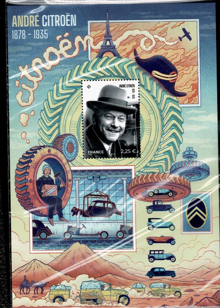 Frankrijk 2026 André Citroën 1878-1935. Auto. Cpl velletje, Verzenden, Postfris