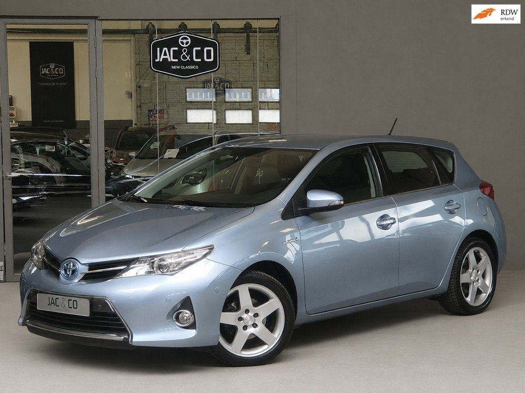 Toyota Auris 1.8 Hybrid Dynamic Apple CarPlay 1e eigenaar, Stof, Gebruikt, Zwart, 4 cilinders