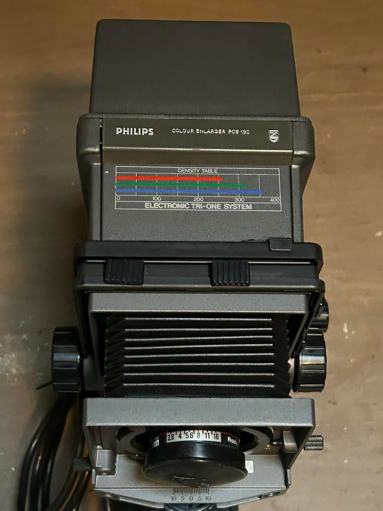 Philips PCS 130 Kleurenvergroter - Elektronisch Tri-One, Audio, Tv en Foto, Fotografie | Doka Toebehoren, Ophalen, Gebruikt, Complete dokaset