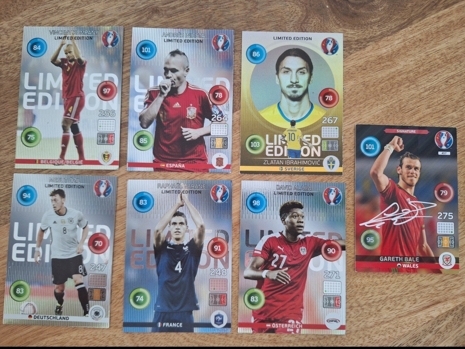 UEFA EURO 2016: 6 Limited Edition & 1 Gesigneerde Kaart, Ophalen of Verzenden