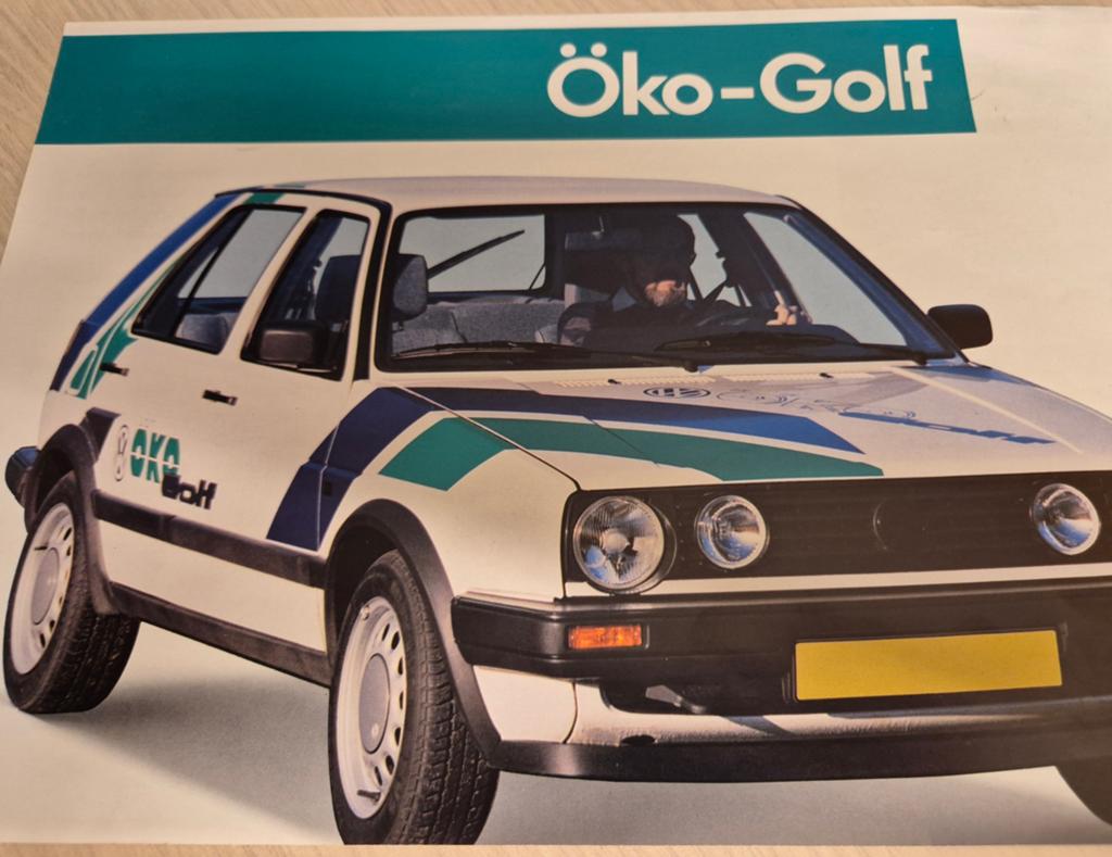 Zeldzame Volkswagen Golf 2 Oko Golf brochure in mooie staat, Ophalen of Verzenden, Zo goed als nieuw, Volkswagen
