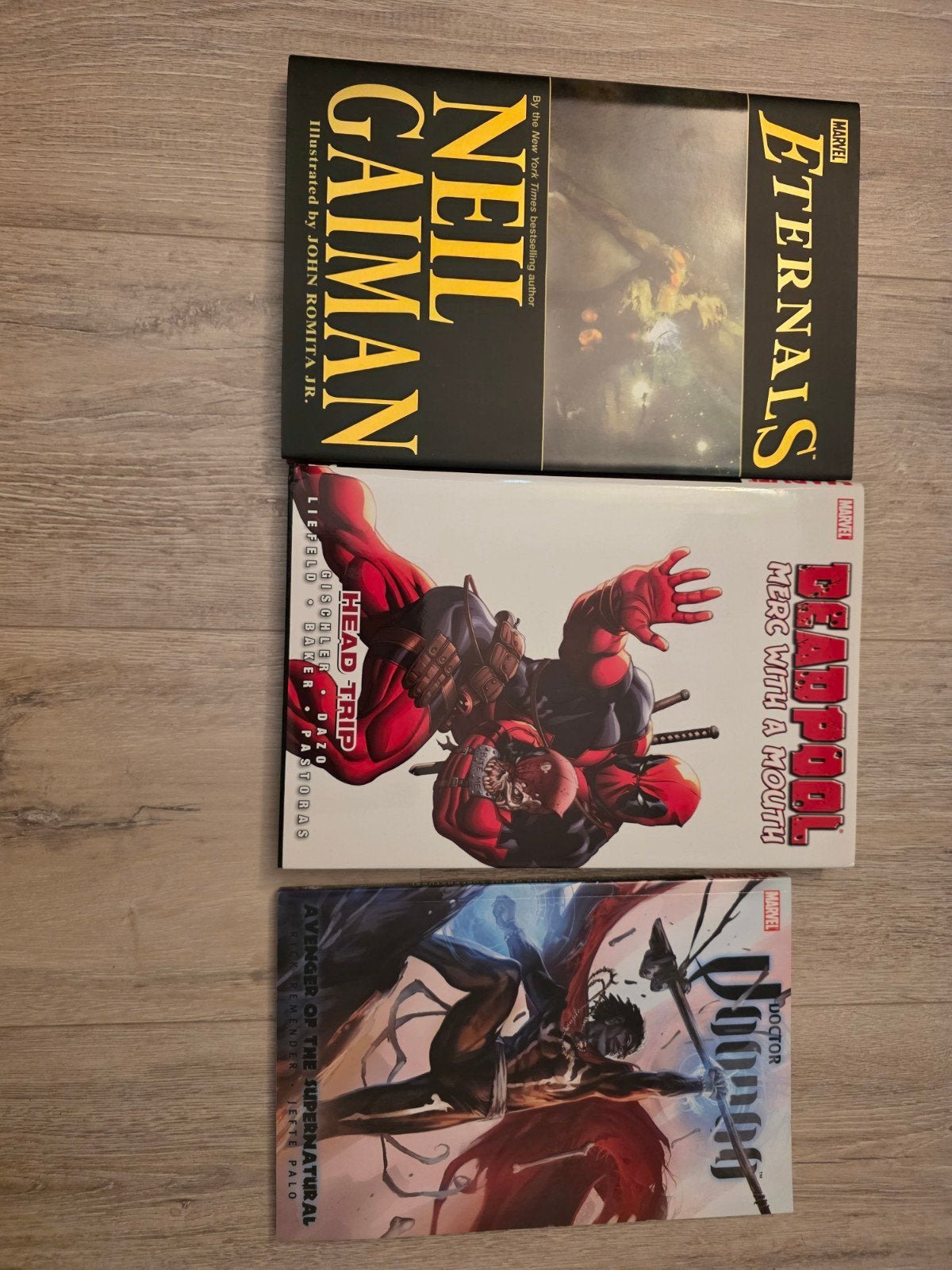 Marvel Comics: Eternals, Deadpool, Doctor Voodoo (3 boeken), Meerdere stripboeken, Ophalen, Gelezen, Neil Gaiman, Victor Gischler, Rick Remender