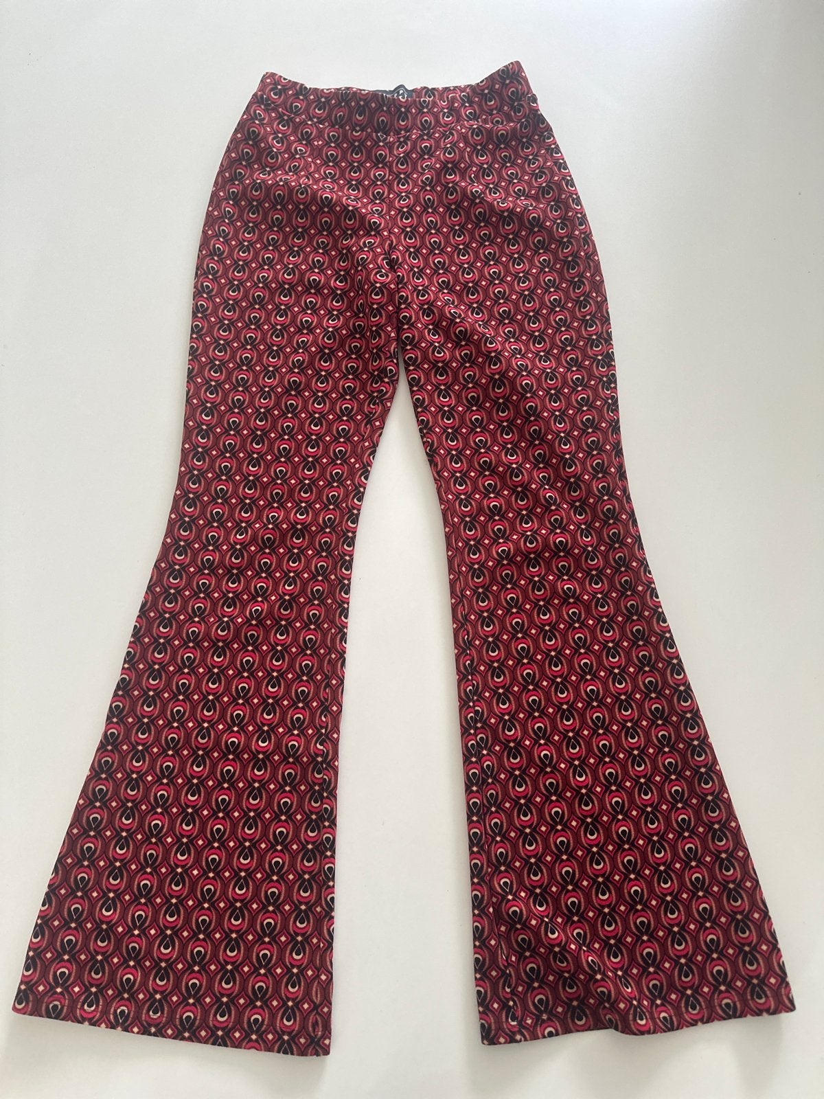 Happy Pants flared broek met print, Maat 38/40 (M), Ophalen of Verzenden, Zo goed als nieuw, Lang