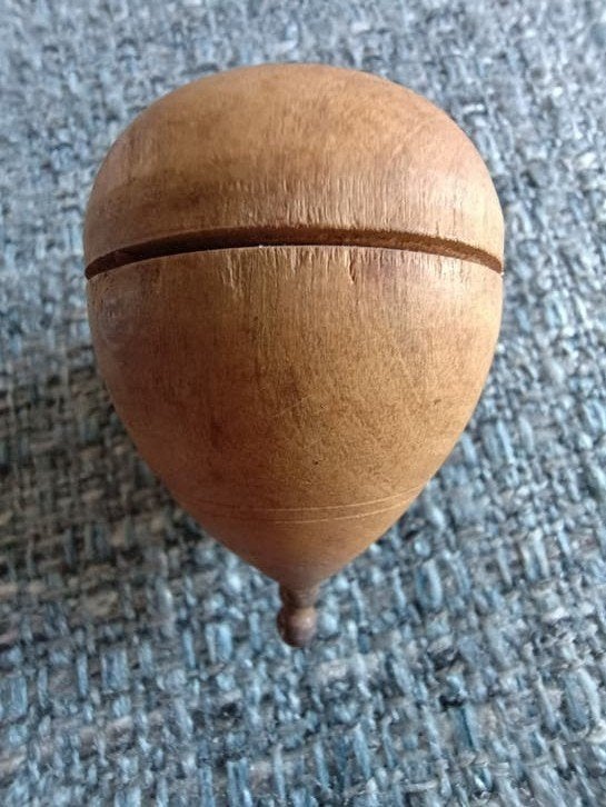 Vintage Houten Tol - Klassiek Speelgoed, Verzenden