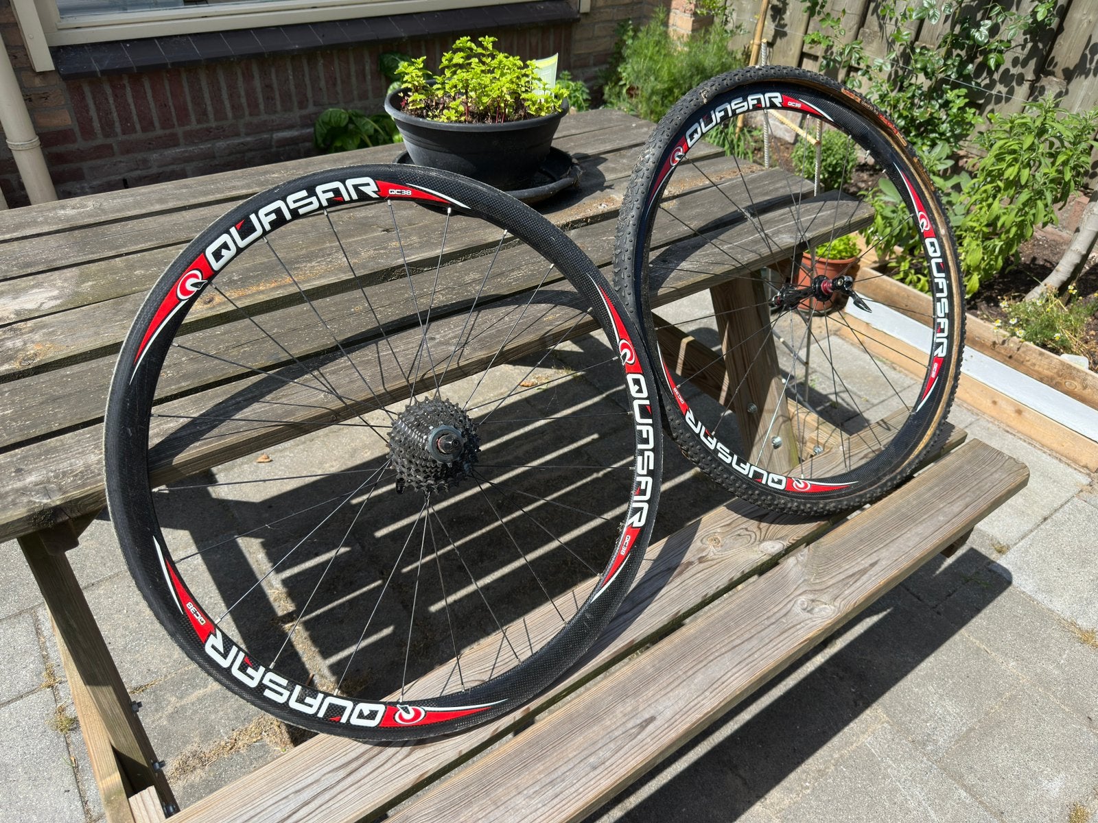 Carbon wielen campagnolo, Gebruikt, Racefiets, Carbon, Ophalen