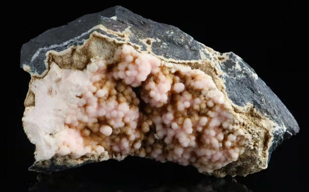 RHODOCHROSIET uit de N'Chwaning II mijn, Zuid-Afrika., Ophalen of Verzenden, Mineraal