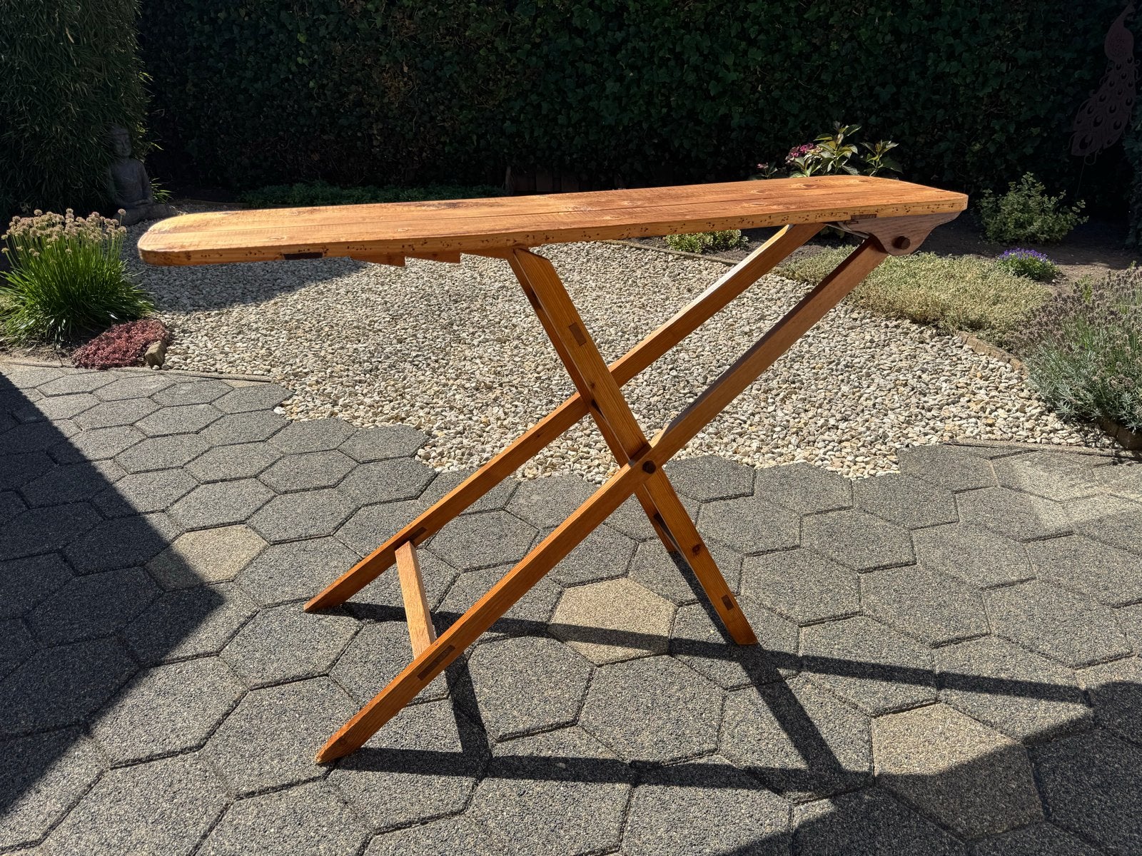 Oude vintage houten strijkplank voor decoratie, Ophalen