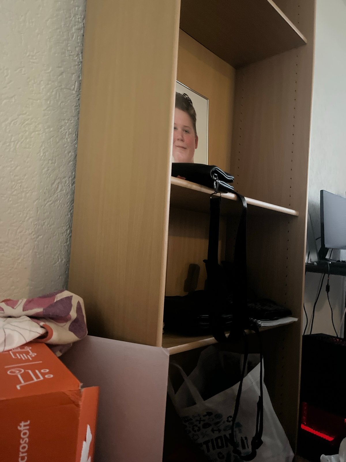 Lichte houten boekenkast met verstelbare planken, Ophalen, Gebruikt
