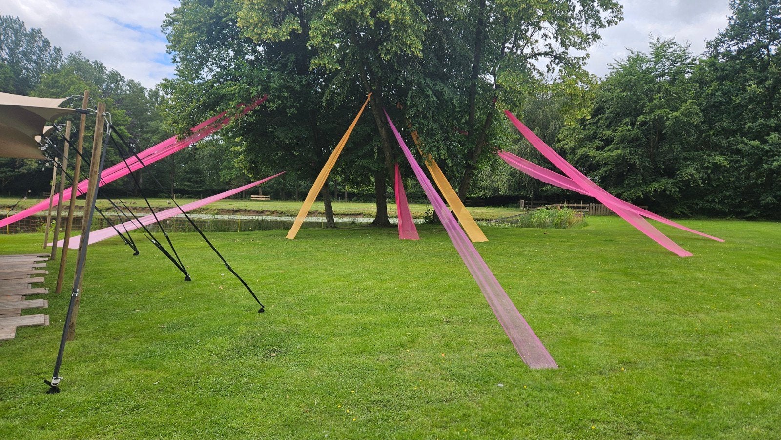 Festival,Feest aankleding, strech tent,tuinfees,Complete Set, Ophalen of Verzenden, Gebruikt, Versiering, Overige