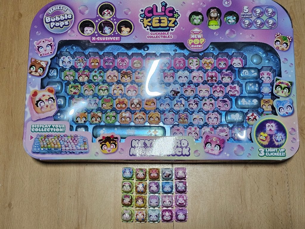 Clickeez Serie 3 Bubble Pop Keyboard met extra clickeez, Ophalen of Verzenden, Zo goed als nieuw