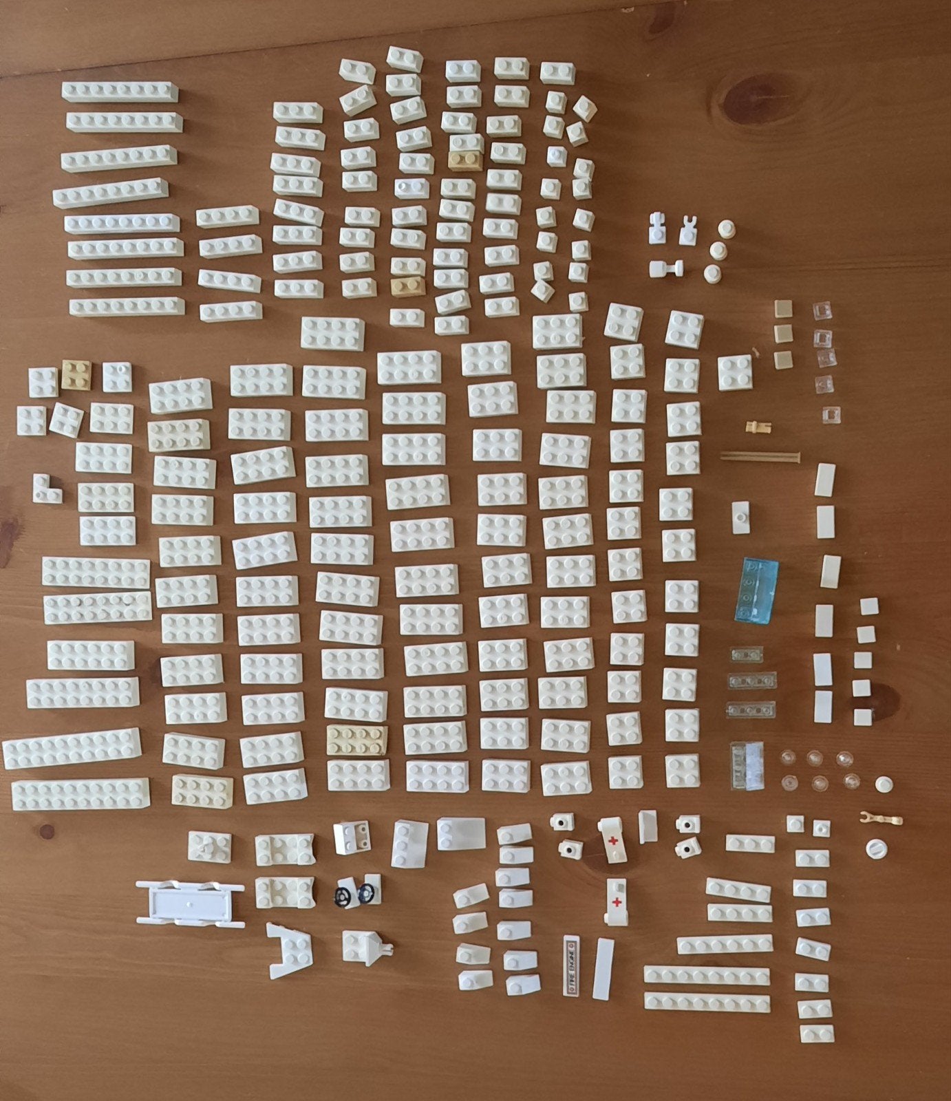 Grote partij witte en doorzichtige  Lego bouwstenen, Gebruikt, Inclusief extra onderdelen, Lego, Ophalen of Verzenden
