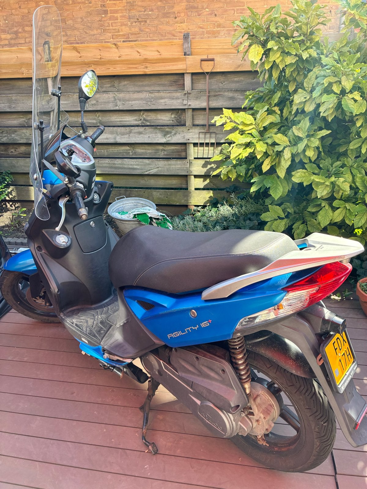 Kymco Agility 16+ Scooter - Blauw, Zo goed als nieuw, Fietsen en Brommers, Scooters | Kymco, Ophalen, Maximaal 45 km/u, 49 cc