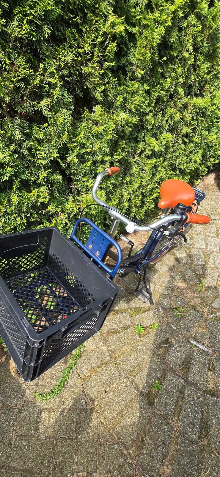 Altec fiets met krat, (Extra) lage instap, Velgrem, Zo goed als nieuw, 50 tot 53 cm