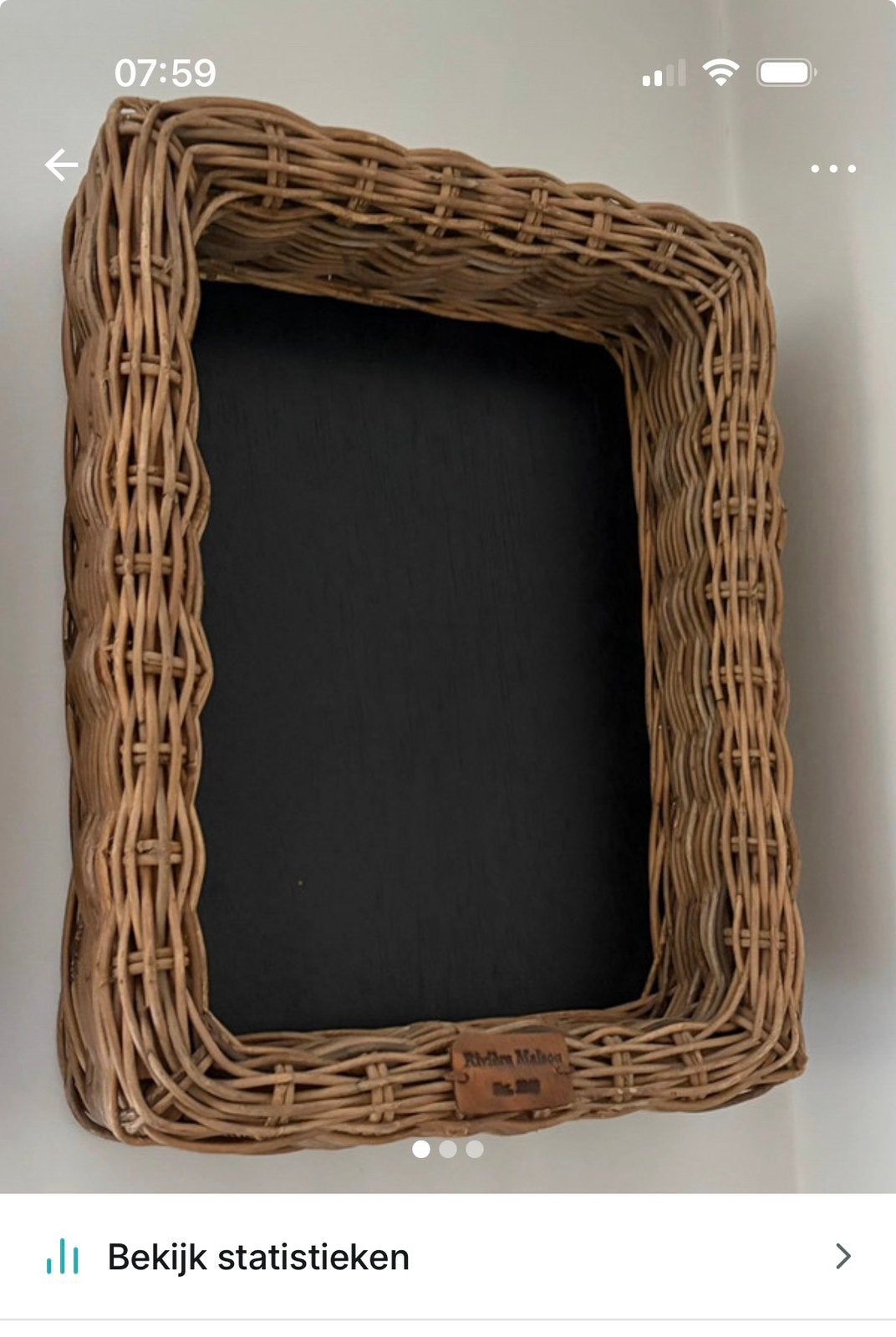 Riviera Maison krijtbord 40x30, Verzenden, Zo goed als nieuw