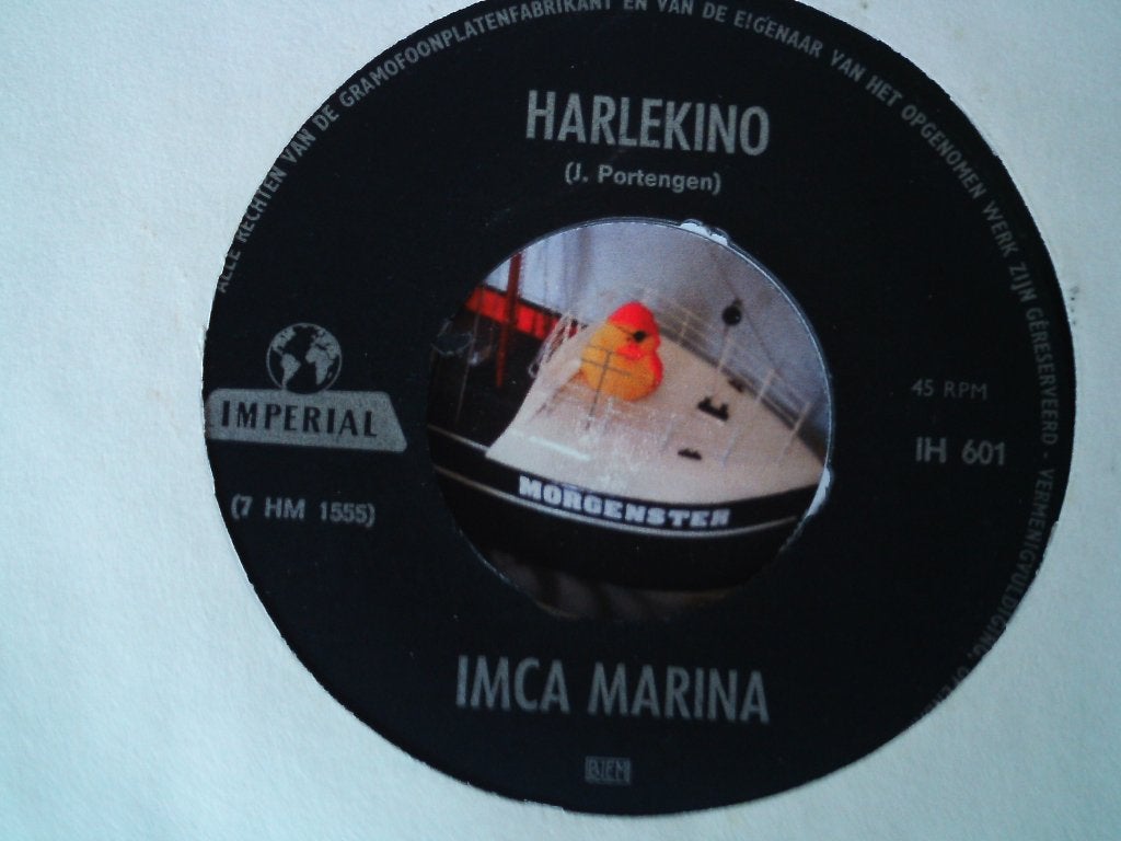 imca marina - harlekino // eldorado  22jul, Cd's en Dvd's, Vinyl Singles, 7 inch, Ophalen of Verzenden, Zo goed als nieuw, Beschermende buitenhoes