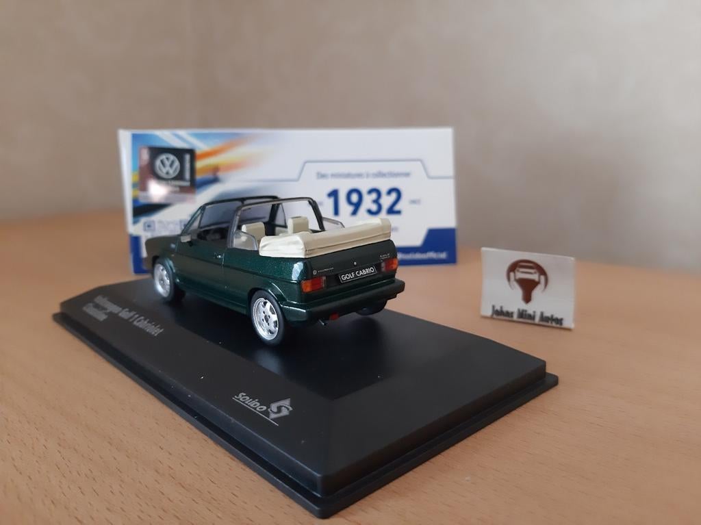 Volkswagen Golf I Cabriolet Classic Line 1992 groen in 1:43, Solido, Auto, Solido, Nieuw