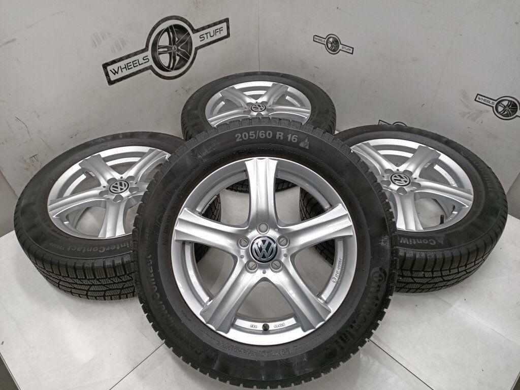 Volkswagen Caddy Toran Golf jetta winterbanden 5x112, Ophalen, Gebruikt, 16 inch, Banden en Velgen