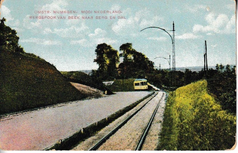 BERGSPOOR - 1916 - TRAM van BEEK naar BERG en DAL, Ophalen of Verzenden, Voor 1920, Gelopen, Gelderland