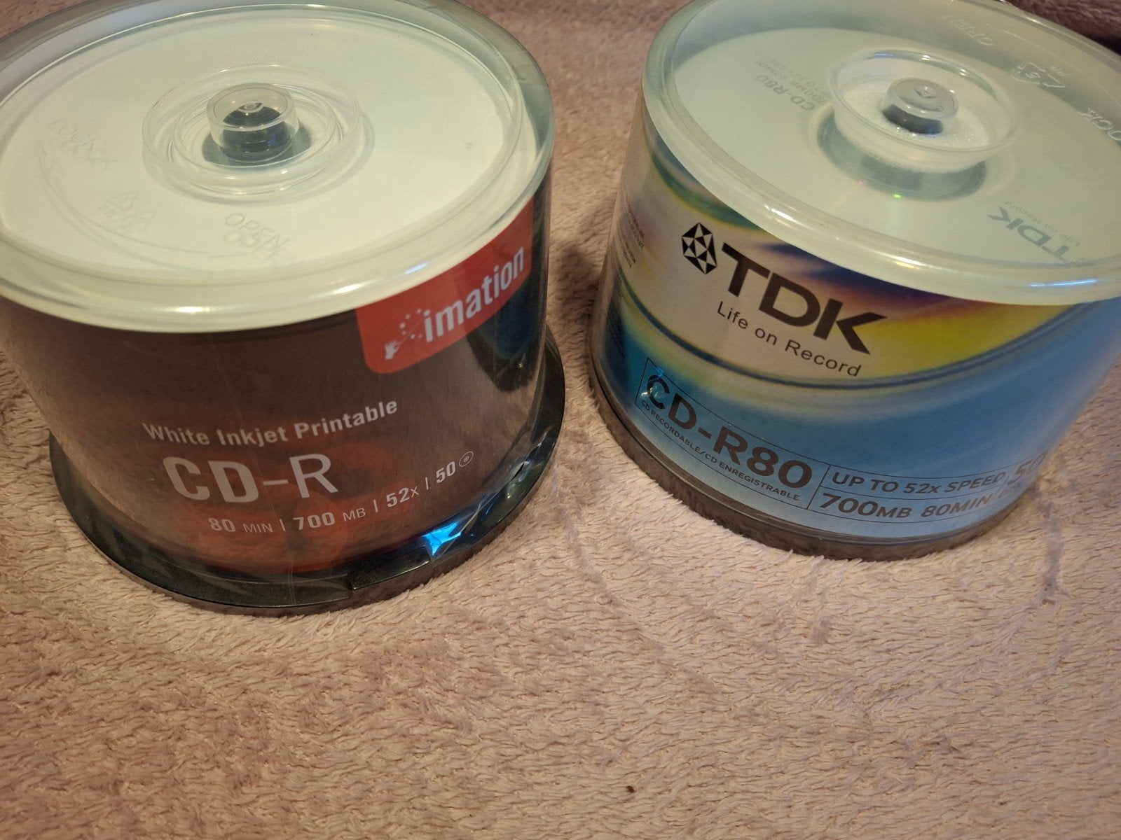 CD-R 100 stuks - Imation + TDK - 700MB 52x - Sealed, Op spindel, Verzenden, Cd, Nieuw