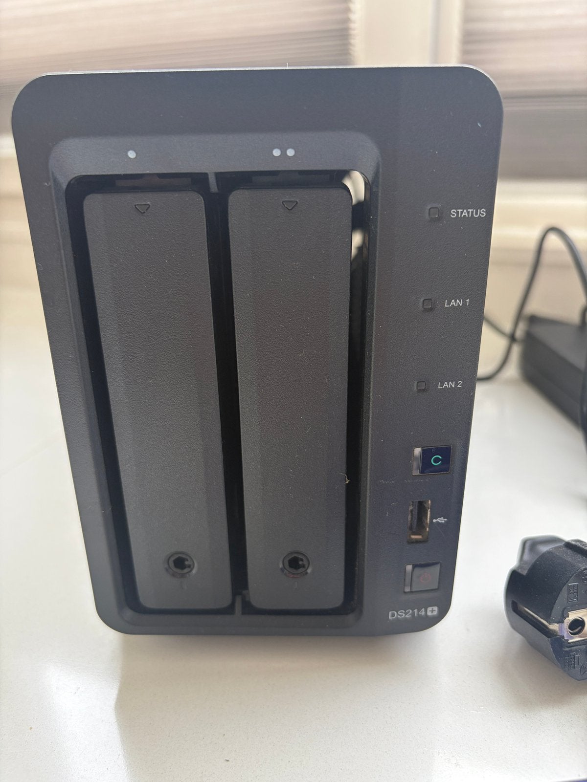 Synology DS214+ nas incl. 2TB WD Red & Cameralicentie, Computers en Software, NAS, Ophalen of Verzenden, Zo goed als nieuw