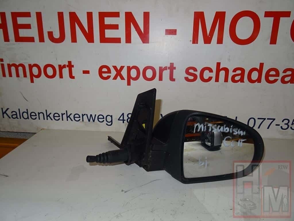 Mitsubishi Colt spiegel rechts manueel CZ z2 z3 zwart, Ophalen of Verzenden, -, -, -