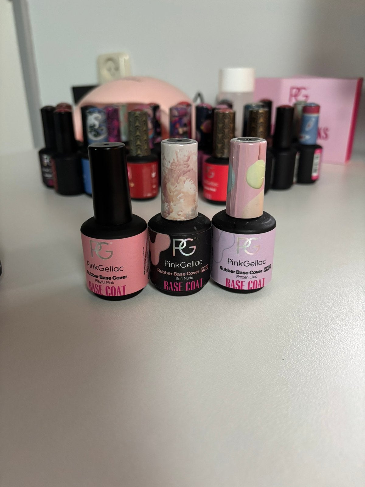 Pink Gellac, Sieraden, Tassen en Uiterlijk, Uiterlijk | Cosmetica en Make-up, Ophalen of Verzenden, Zo goed als nieuw, Roze, Handen en Nagels