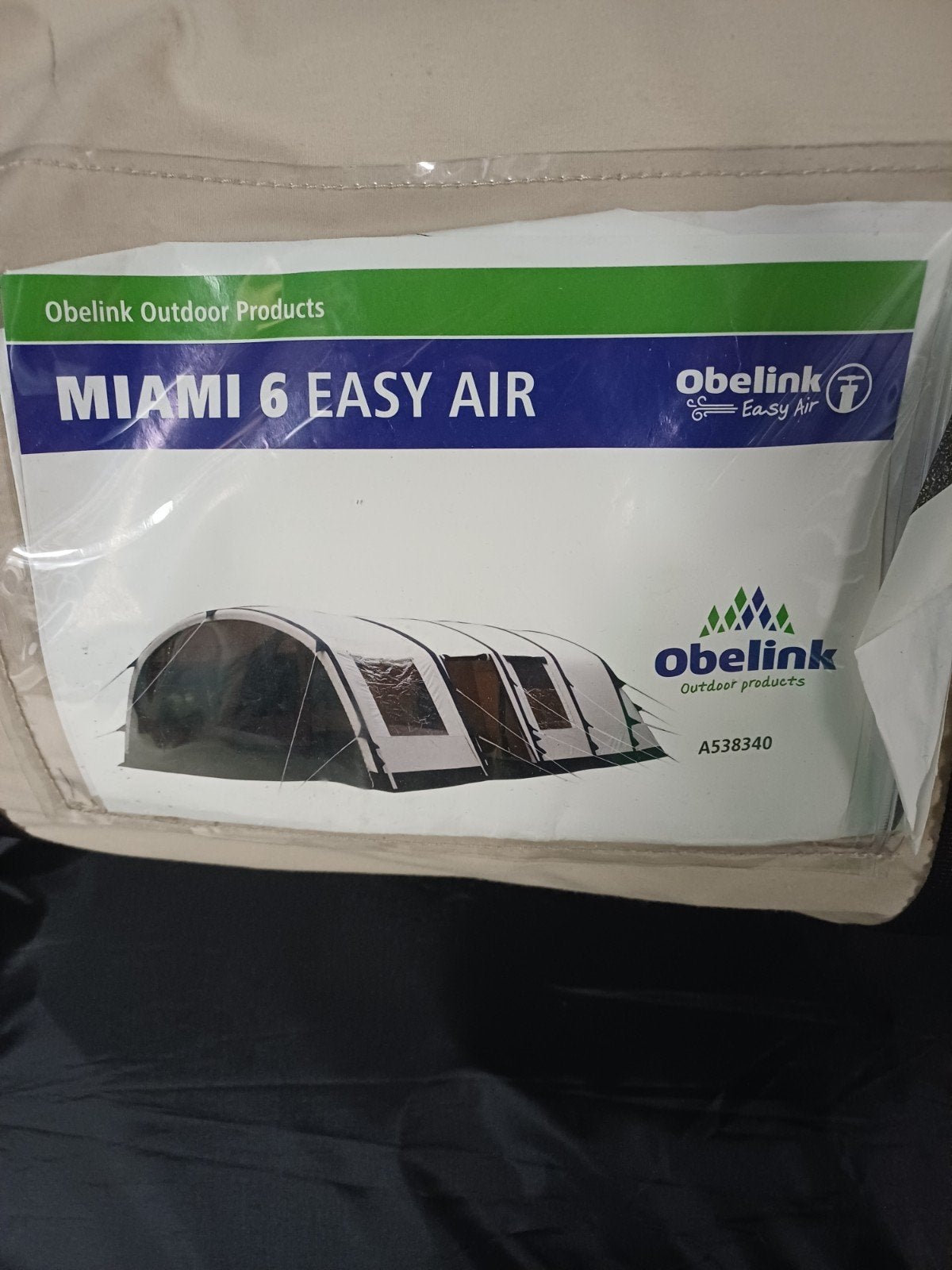 Complete kampeeruitrusting met Obelink Miami 6 Air tent, Ophalen of Verzenden